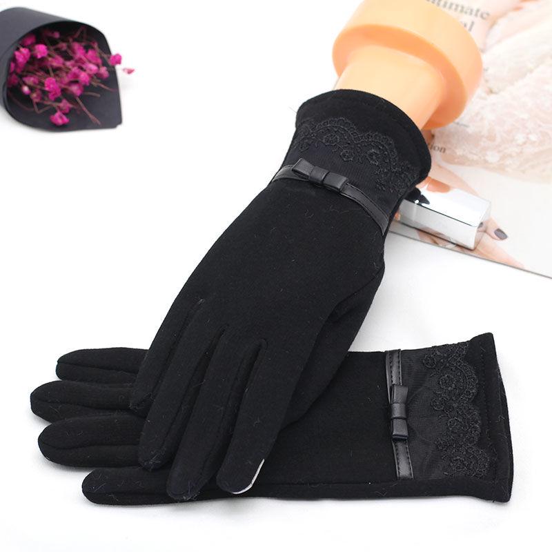 Cotton gloves Windproof gloves Winter Warm gloves Thick gloves Woman fashion gloves Plush