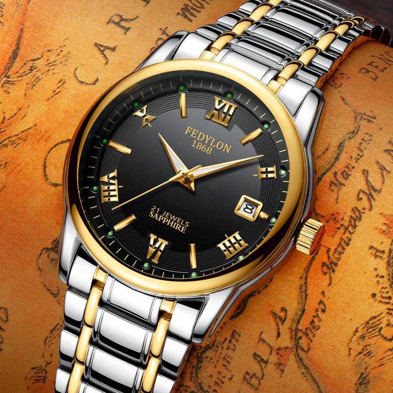 Mens Watches Business Waterproof Automatic Machinery Top Brand Watch Mens Military Sport Steel Clock