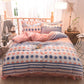 5D Carved Velvet Four-piece Crystal Velvet Warm Quilt Cover Sheets Thick Warm Velvet 4Pcs Set