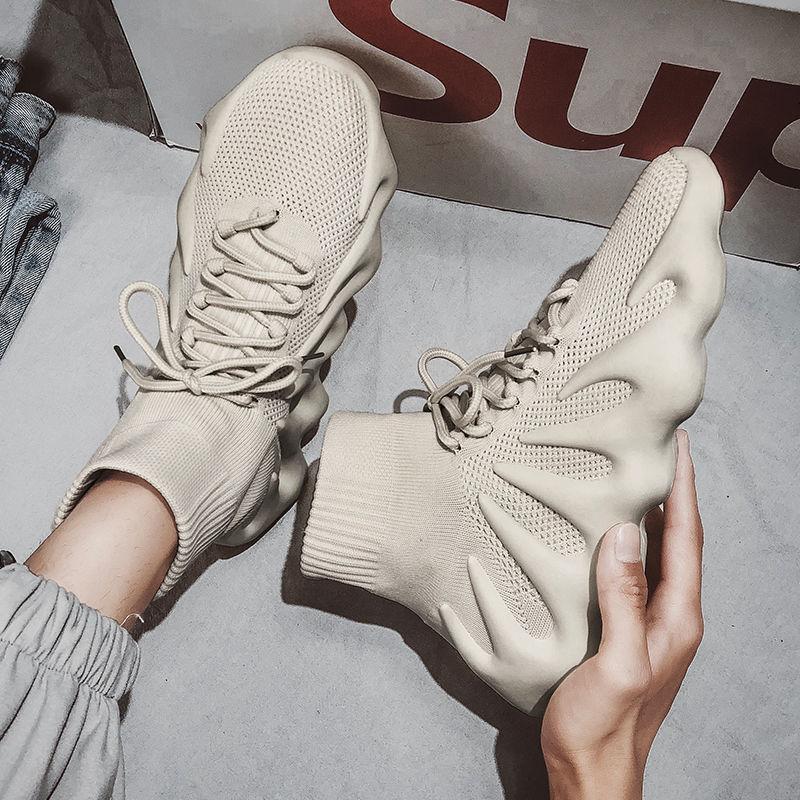 Korean Style Trendy All-match Socks Shoes Teen Student Trendy Shoes Men's High Top Sneakers