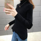 Half Turtleneck Bottoming Shirt Women's Autumn and Winter Outer Wear All-match Slim Short Pullover Sweater