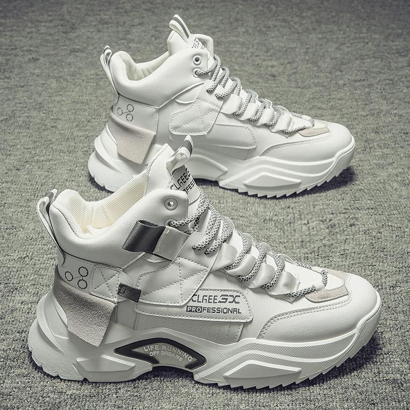 Summer Men's Height-increasing Shoes Trendy High Top Men's Tennis Shoes All-match Sports and Leisure Student Basketball Shoes