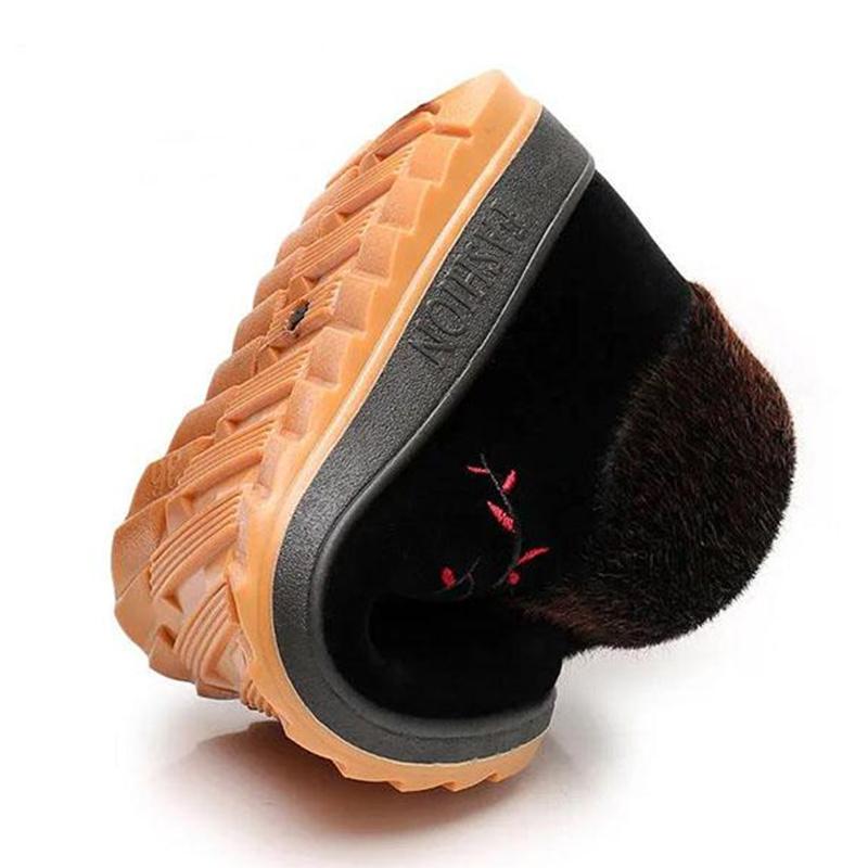 Ladies Cloth Shoes Winter Old Cotton Shoes Women Plus Velvet Warmth Soft-soled Non-slip Cotton Boots for The Elderly