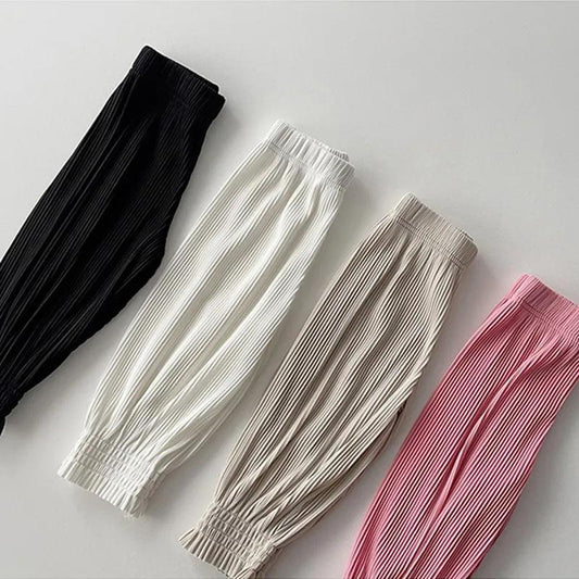 Children's Clothing Spring and Summer Girls Pleated Thin Section Breathable Loose Anti-mosquito Children's Pants