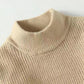 Autumn and Winter Men's Sweaters Round Neck Warm Knit Sweater Men's Half Turtleneck Sweater