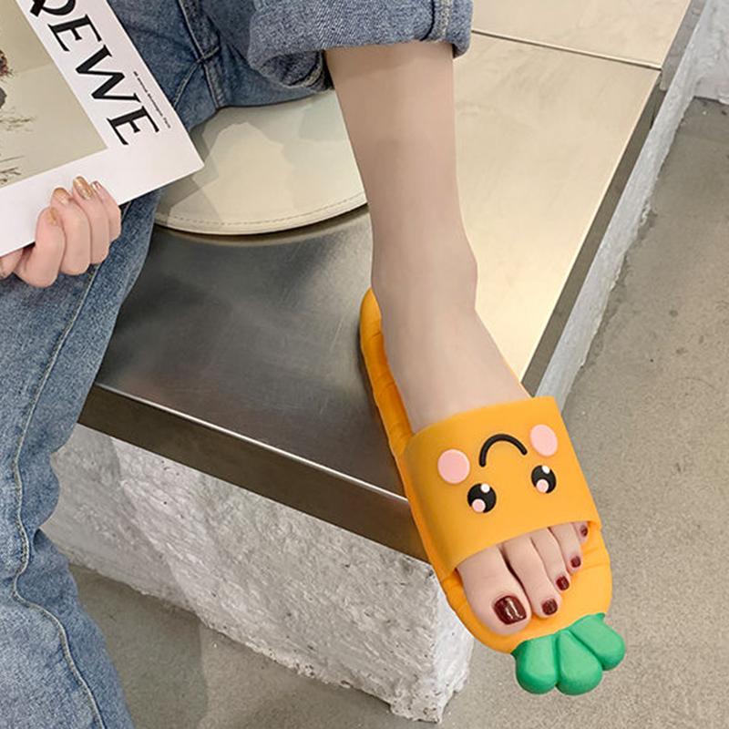 Creative Carrot Slippers Female Fashion Home Parent-child Sandals and Slippers Bathroom Bath Non-slip Slippers