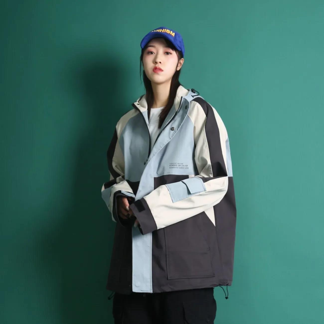 Large Size Women Jacket Spring Hooded Coat Casual Loose Windbreaker Comfortable Top for Youth