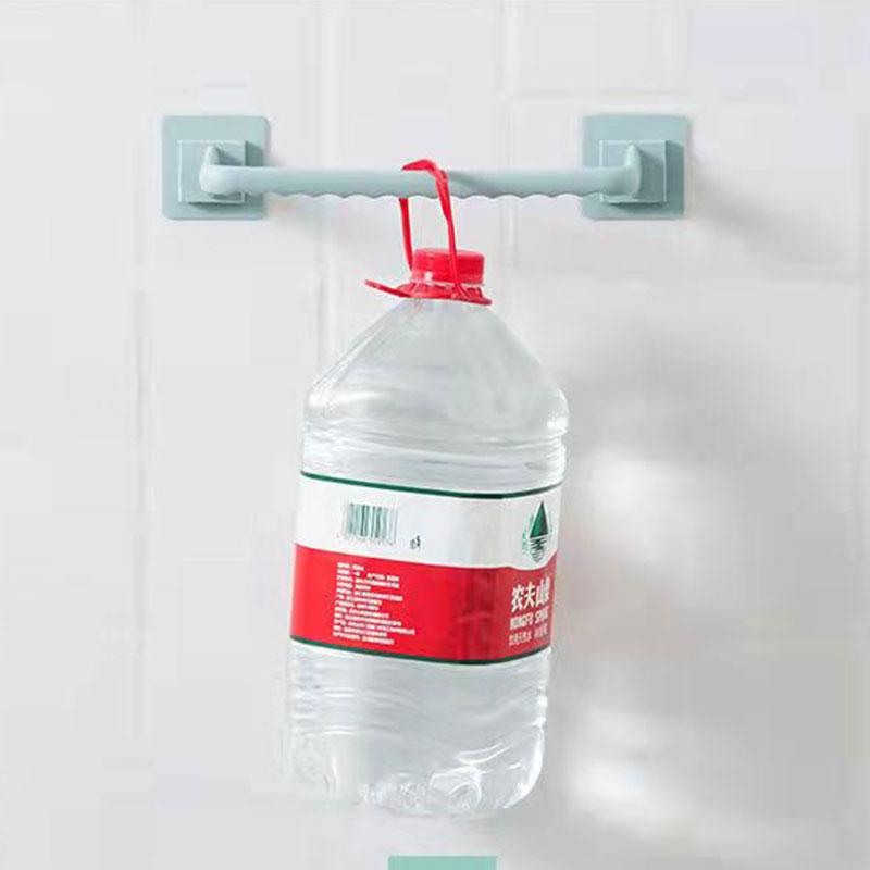 25/36cm Bathroom Towel Rack Bathroom Towel Rod Kitchen Towel Rack Paste Simple Hanging Slippers Rack PP Towel Holder 3 Color