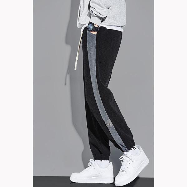 Men's Spring Sweatpants Loose-fitting Sports Pants Youth All-match Casual Trousers Adjustable Lacing Plus Size Pants