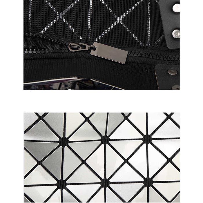 Luminous sac bao Bag Diamond Tote Geometric Quilted Shoulder Bags laser Plain Folding Handbags bolso