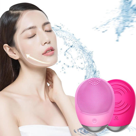Electric Silicone Facial Cleanser Beauty Deep Cleansing Skin Rejuvenation Absorbing Blackheads Acne Artifact Facial Washing Brush Charging