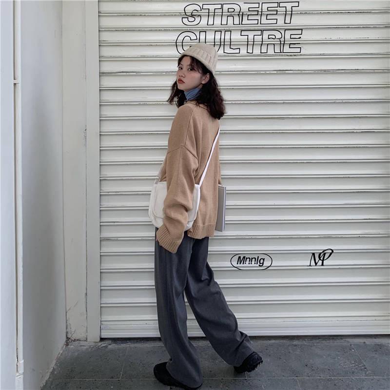 Sweater Coat Autumn and Winter Loose Long-sleeved Sweater Women Knitted Cardigan Jacket