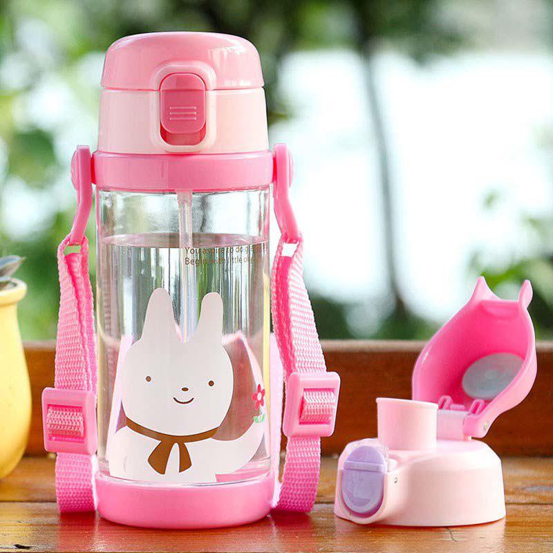 Wtempo 350ml Feeding Bottles Cups For Babies Kids Water Milk Bottle Soft Mouth Duckbill Sippy Baby F