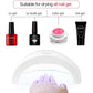 Gel Polish Nail Art Manicure Tools Kit UV LED Nail Lamp Dryer Nail Set Kit Gel Varnish Set