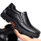 38-46 Men's Large Size Casual Comfortable Genuine Cow Leather Shoes Business Men Solid Color Soft Sole Flat Shoes