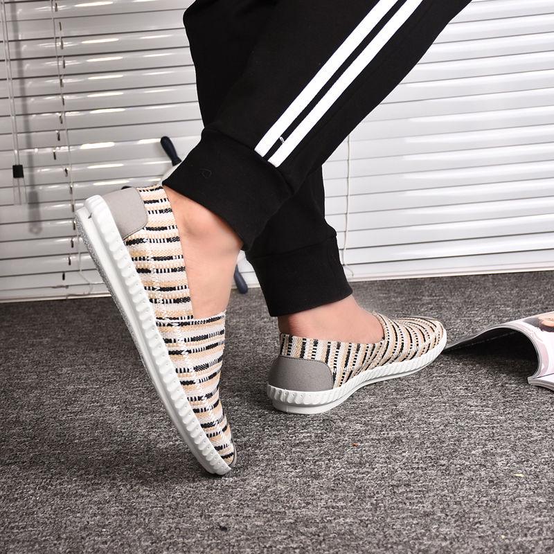 Breathable Linen Casual Men's Shoes Old Beijing Cloth Shoes Canvas Summer Leisure Flat Fisherman Driving Shoes Wicking