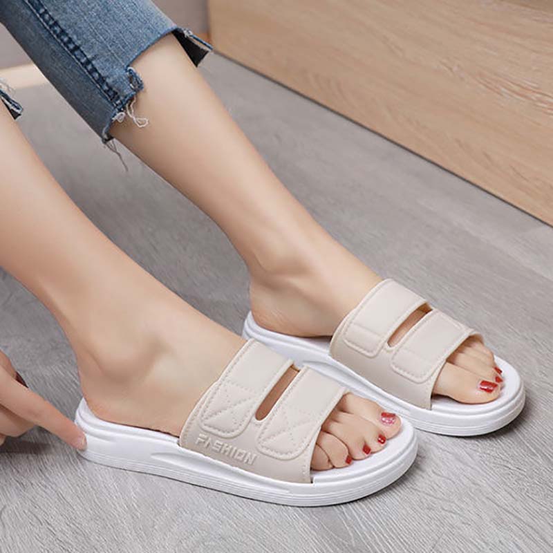 Thick-soled Slippers Women Summer Wear Students Korean Fashion All-match Home Non-slip Sandals and Slippers