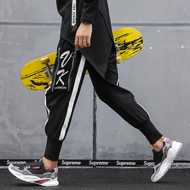 Light breathable lace-up casual shoes men's tide shoes wild summer breathable increase dad sneakers