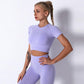 Yoga Clothing Set Sports Suit Women Sportswear Sports Outfit Fitness Set Athletic Wear Gym Seamless Workout Clothes for Women Fitness Jogging Suit