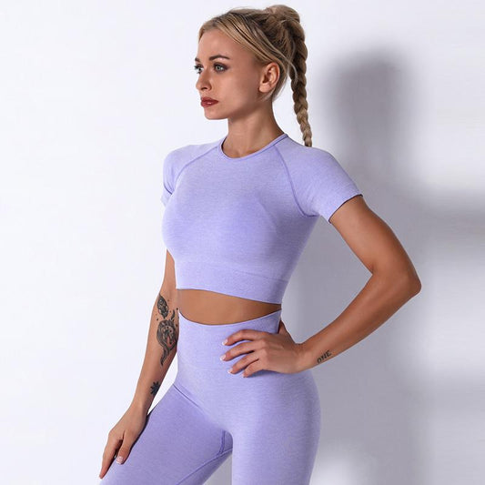 Yoga Clothing Set Sports Suit Women Sportswear Sports Outfit Fitness Set Athletic Wear Gym Seamless Workout Clothes for Women Fitness Jogging Suit