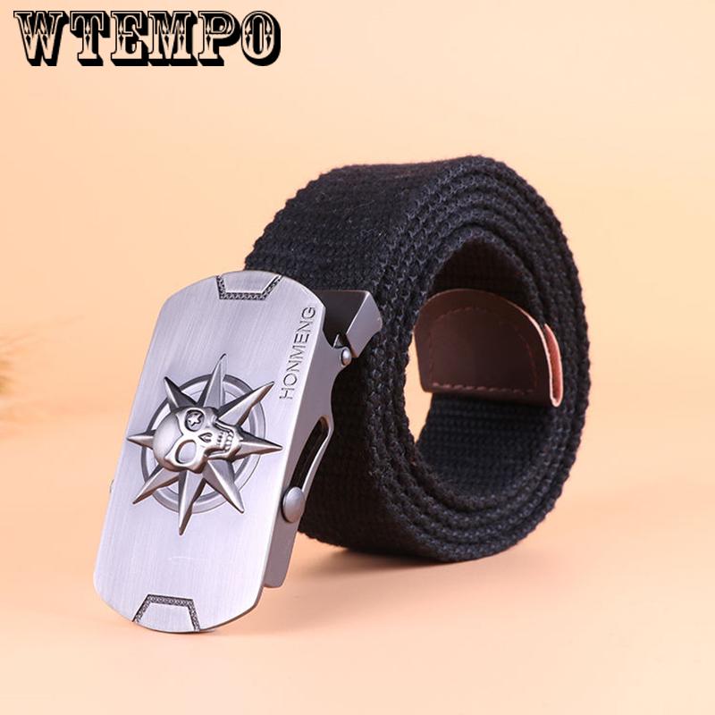 Fashion Unisex Canvas Belt Fabric Webbing Waist Casual Canvas Belt Waistband