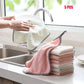 Kitchen Daily Dish Towel Dish Cloth Kitchen Rag Non-stick Oil Thickened Table Cleaning Cloth Absorbent Scouring Pad