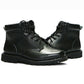 Men's Winter Warm Cotton Boots Wool Cotton Shoes Men's Non-slip Padded Father Shoes Leather Snow Boots