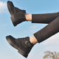 Women Martin Boots Autumn Winter Boots Lace-up Snow Ankle Boots Warm Fur Plush Women Shoes 35-40