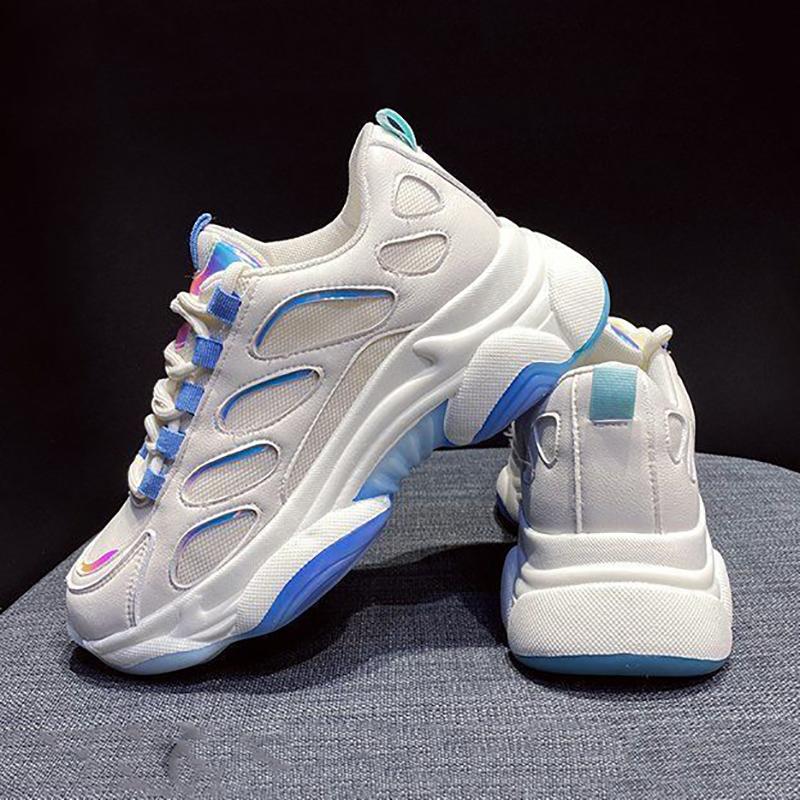 Fashion Student Breathable Shoes Spring and Summer Versatile Platform Sneakers Casual Outdoor Running Shoes