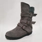 35-43 Plus Size Boots Westen Combat Boots Mid-calf Winter Shoes Cotton Flat Botas Fashion Designer Retro Punk Shoes