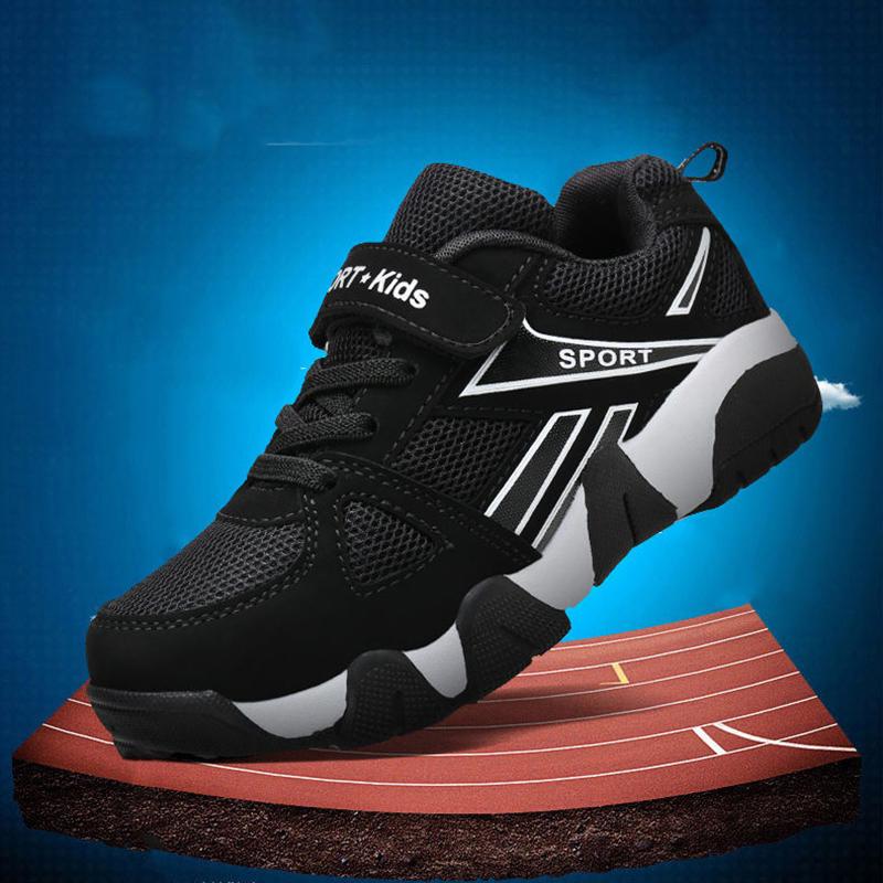Boys' Sports Shoes for 4-15 Years Old Spring and Autumn Mesh Breathable Non-slip Shoes Children's Casual Shoes Lightweight Student Travel Shoes