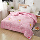 Single Double Dormitory Was Comforted By Home Bedding In Winter Thickened Winter Was Kept