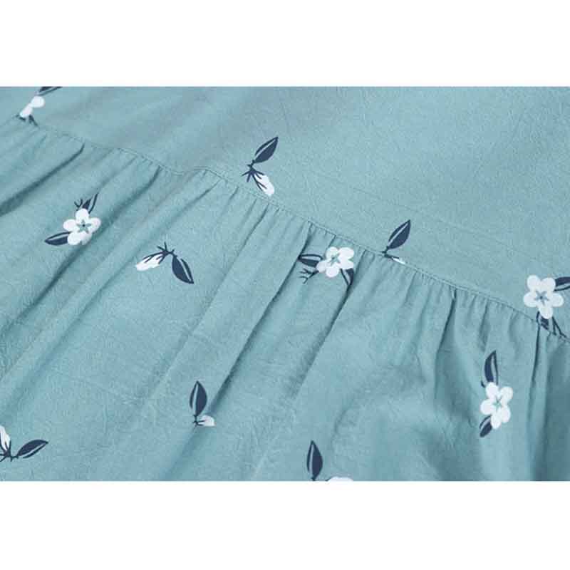 Pure Cotton Large Size Shirt Women's Loose Western Style Sleeve T-shirt Summer Middle-aged Mother's Top