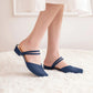 Women Summer Shoes Soft Sole Elegant Low Heel Casual Sandals Anti-slip Solid Color Office Ladies Dual Purpose Sandals