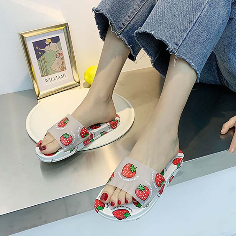 Sandals and Slippers Women Summer Indoor Outdoor Non-slip Deodorant and Dirt-resistant Soft Bottom Bathroom Sandals and Slippers Bathroom Household