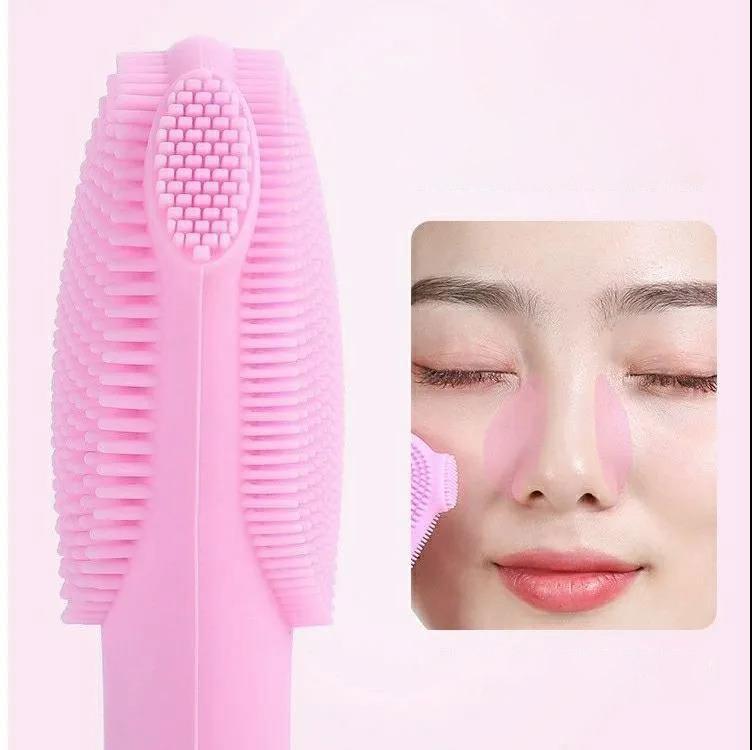 Silicone Facial Cleansing Device Electric Deep Cleansing Facial Washing Device Student Beauty Device Pore Cleaner Hand-held Facial Washing Brush