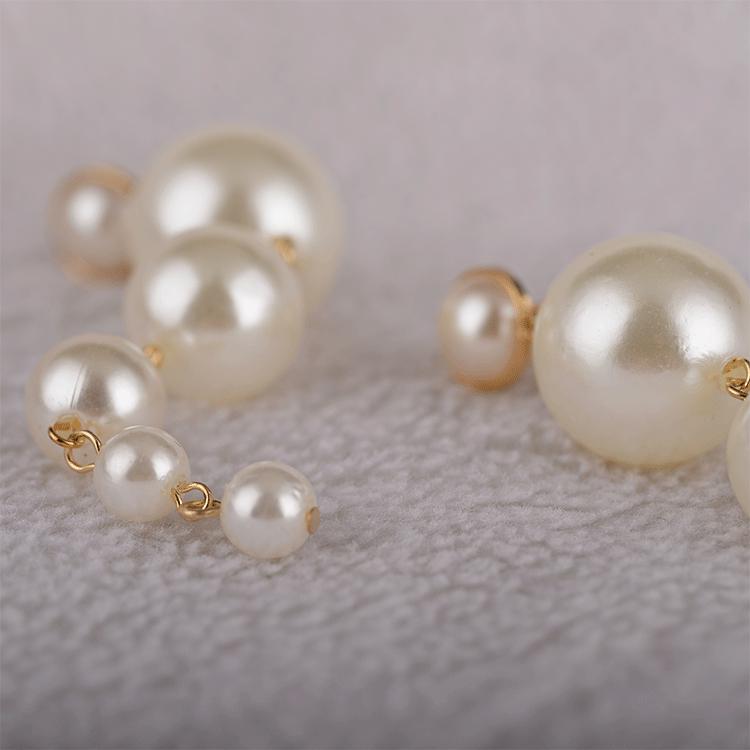 Temperament Ladies Elegant Large Series of Long Strings of Pearl Earrings Long Earrings