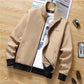 Men's Spring and Autumn Jacket Casual Men's Stand-up Collar Solid Color Casual Jacket Trend Men's Clothing