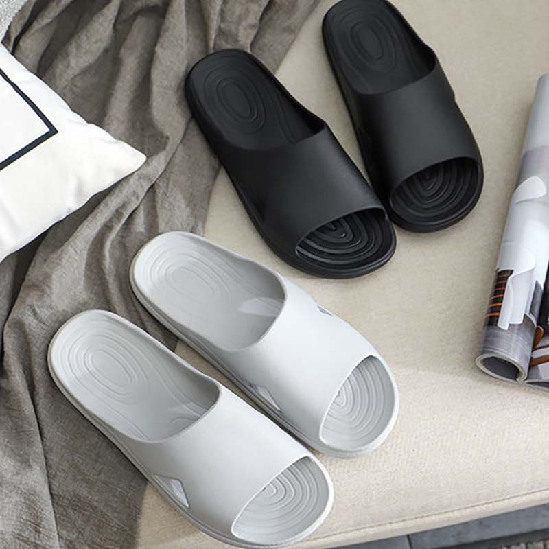Slippers Male Summer Home Indoor Thick-soled Lovers Male Home Drag Bath Non-slip Bathroom Soft Bottom Home Sandals and Slippers
