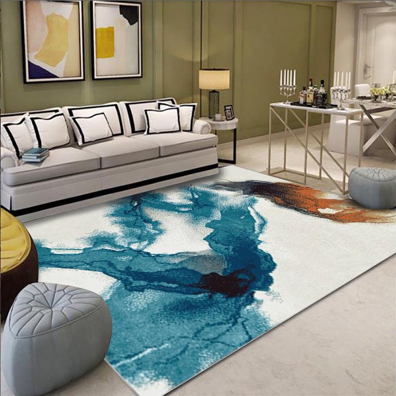 Nordic  Ink Painting Carpet Living Room Bedroom Anti-slip Large Rug Floor Mat Carpets Area Rugs