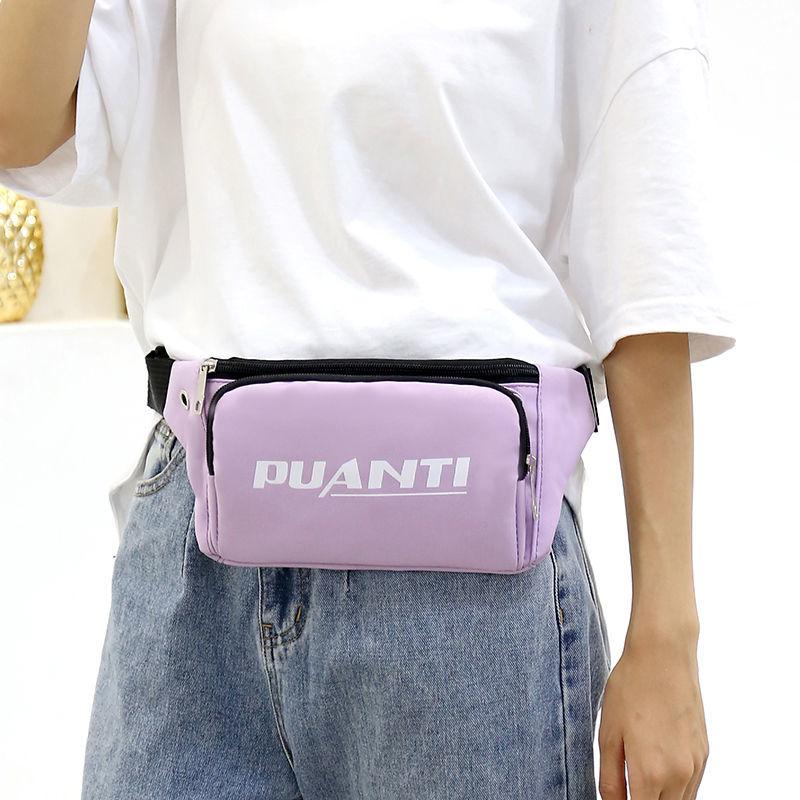 Women's Waist Bag Sports Fashion Korean One-shoulder Chest Bag Light and Versatile Mobile Phone Bag Leisure Travel Messenger Bag