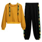 Sports Suits Small Women's Short Round Neck Pullover Sweater Suits Women's Foreign Style Thin Harem Pants Casual Temperament