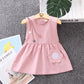 Girls' Cotton Skirt Summer Girls' Princess Skirt Children's Sleeveless Dress Baby Summer 1-4 Years Old