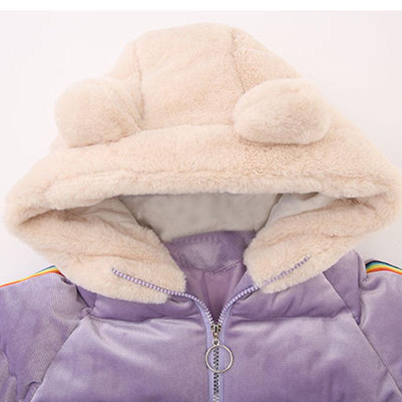 Children's Clothing Girls' Winter Clothing Mid-length Padded Coat Autumn Children's  Foreign Style Padded Coat Cotton Coat Cute