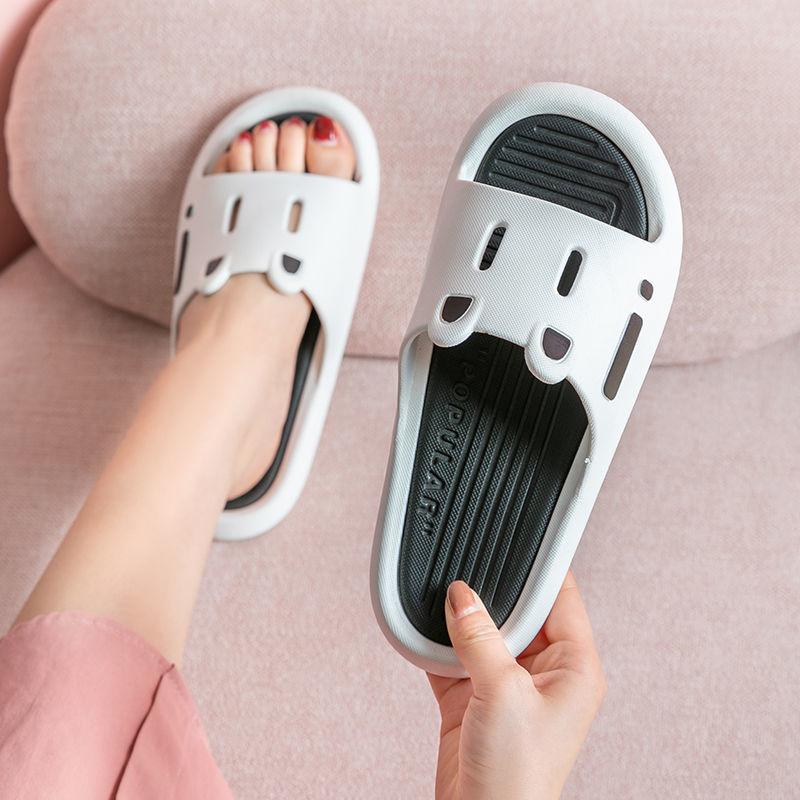 Slippers Men  Women Outdoor Summer Soft Bottom Comfortable Bathing Non-slip Deodorant Cute Household Sandals Slippers