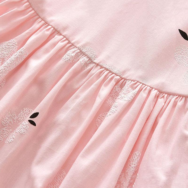 Girls Dress Summer Cotton Vest Princess Skirt Children's Doll Collar Sleeveless Skirt Baby Floral A-line Skirt