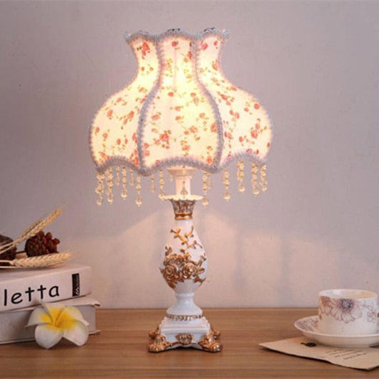 Furniture Pastoral Flavor Lace Lamp Bedside Lamp Table Lamp Nightstand Lamp Table Lamps Living Room