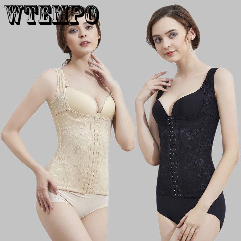 Body suit abdomen with corset postpartum waistband waist slimming vest female summer