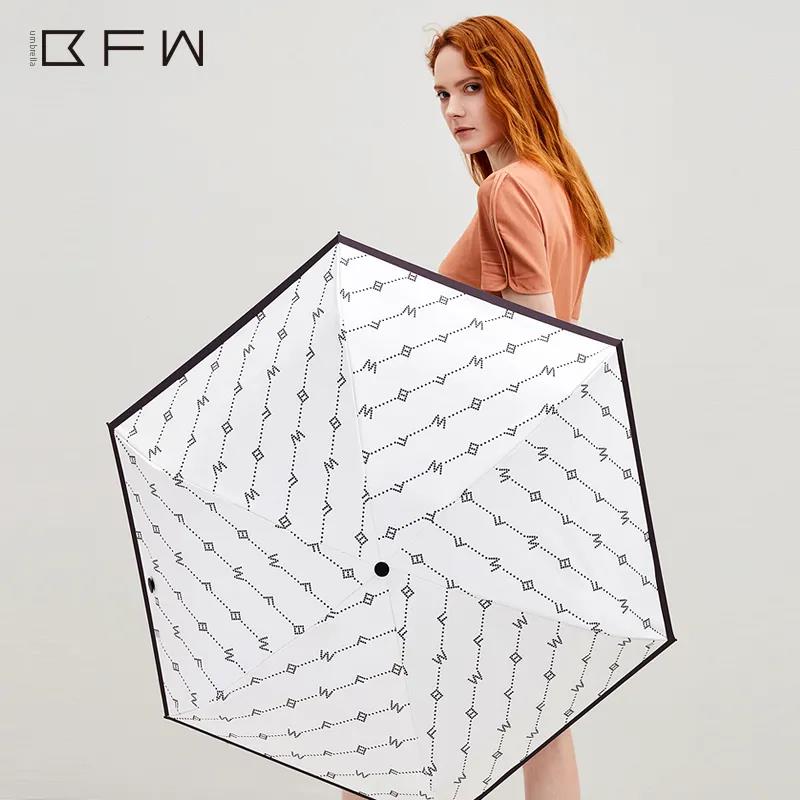 Simple Design Sun Umbrella Sunshade Sunscreen UV Protection Ultra-light Compact Portable Folding Sunny Umbrella Dual-use
