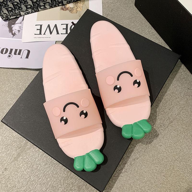 Creative Carrot Slippers Female Fashion Home Parent-child Sandals and Slippers Bathroom Bath Non-slip Slippers